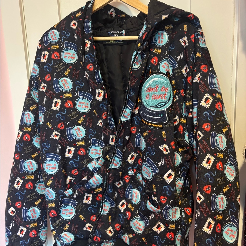 Assholes Live Forever puffer jacket